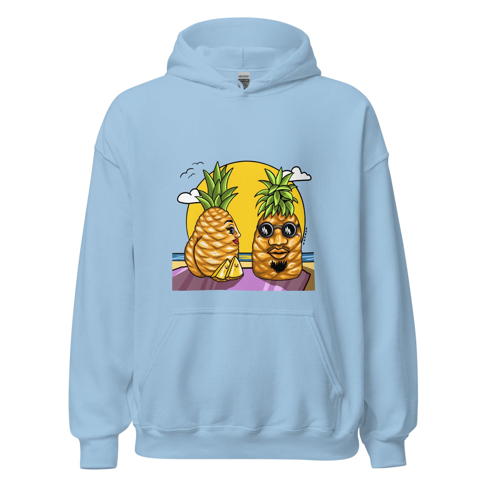 Pineapple Getaway Hoodie - Cheeky Art Studio-hoodie-pineapples-