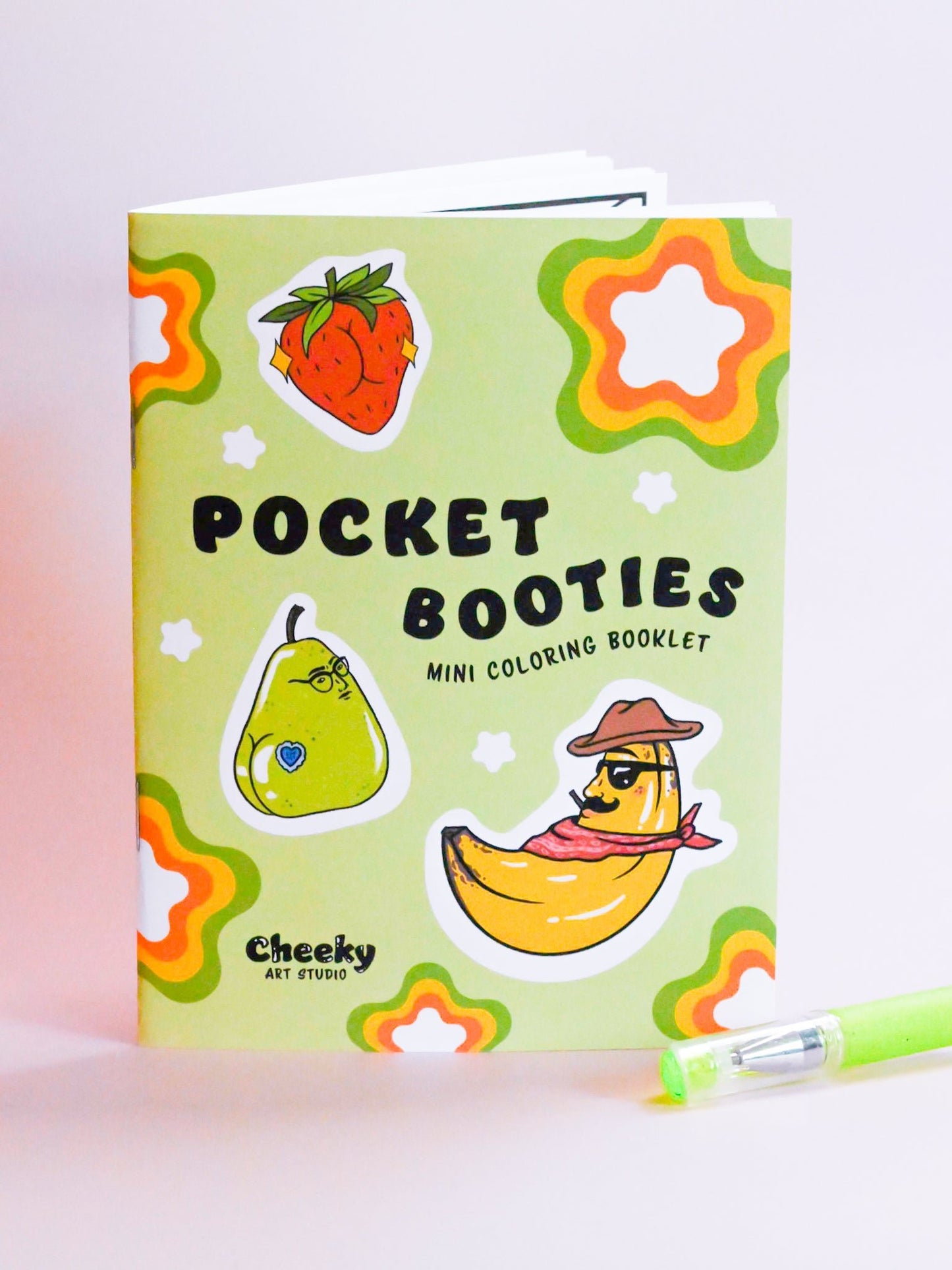 Pocket Booties Mini Coloring Booklet - Cheeky Art Studio-coloring book--