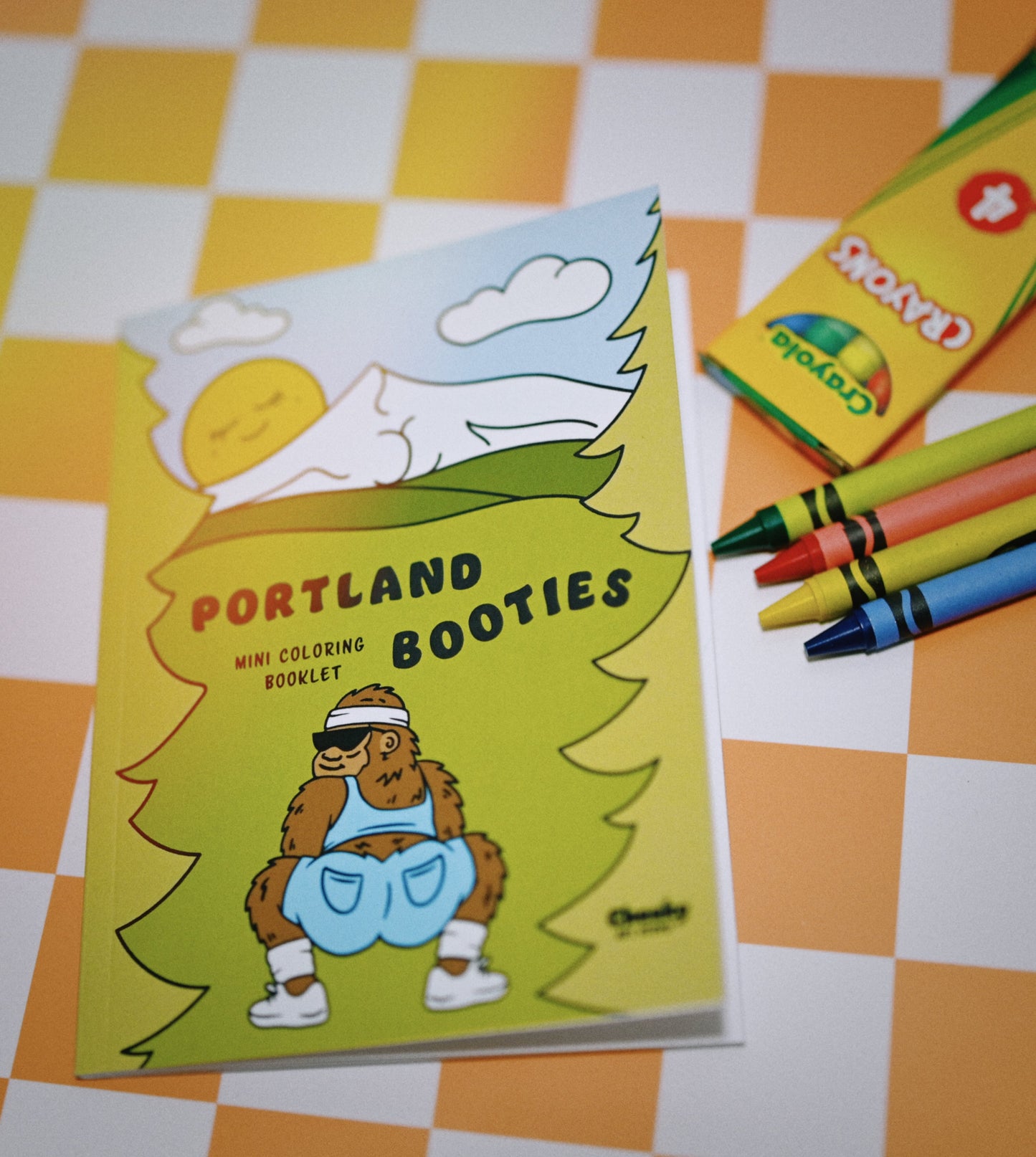 PRE - ORDER Portland Booties Mini Coloring Booklet - Cheeky Art Studio - Adult gifts - allison thompson - allisthompson - Coloring Book - Portland, Oregon - Asian American Artist