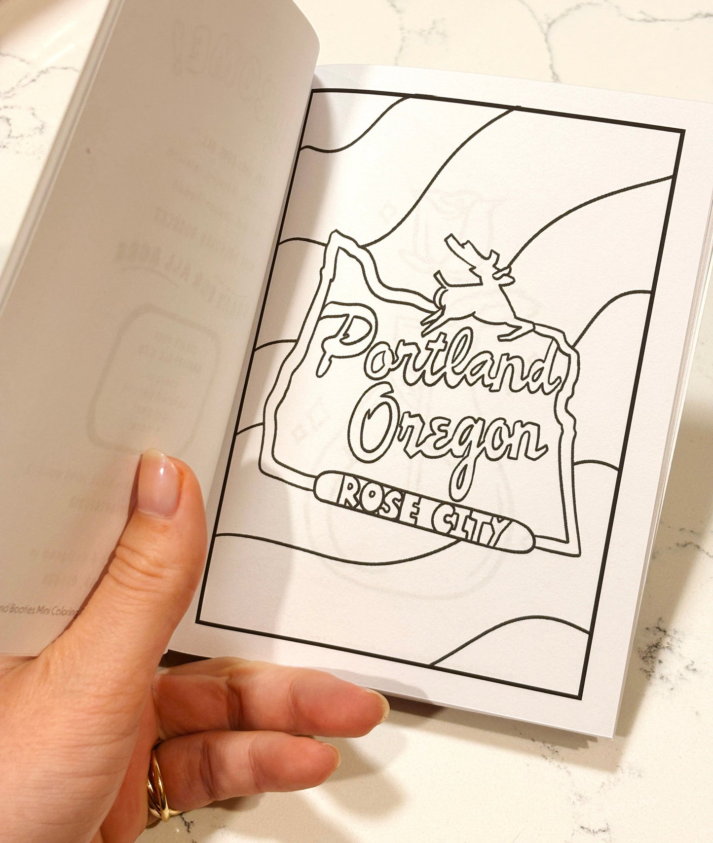 PRE - ORDER Portland Booties Mini Coloring Booklet - Cheeky Art Studio - Adult gifts - allison thompson - allisthompson - Coloring Book - Portland, Oregon - Asian American Artist