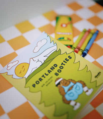 PRE - ORDER Portland Booties Mini Coloring Booklet - Cheeky Art Studio - Adult gifts - allison thompson - allisthompson - Coloring Book - Portland, Oregon - Asian American Artist