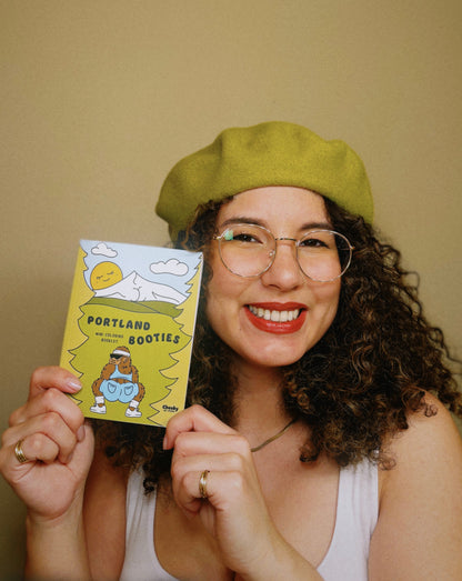PRE - ORDER Portland Booties Mini Coloring Booklet - Cheeky Art Studio - Adult gifts - allison thompson - allisthompson - Coloring Book - Portland, Oregon - Asian American Artist