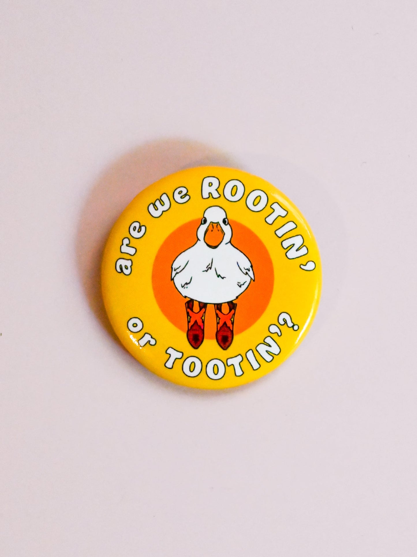 Rootin’ Tootin’ Pin Button - Cheeky Art Studio-allison thompson-allisthompson-art