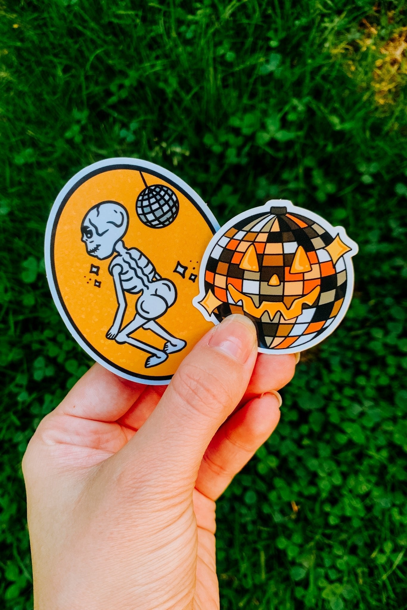 Spooky Disco Vinyl Sticker - Cheeky Art Studio - allison thompson - allisthompson - art - Electronics Stickers & Decals - Portland, Oregon - Asian American Artist