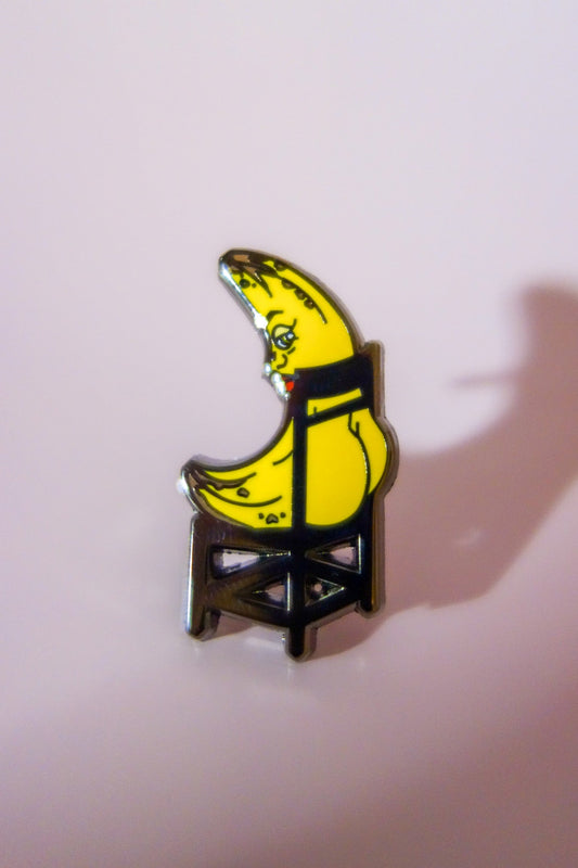 Banana Booty Enamel Pin - Cheeky Art Studio
