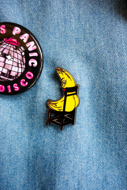 Banana Booty Enamel Pin - Cheeky Art Studio