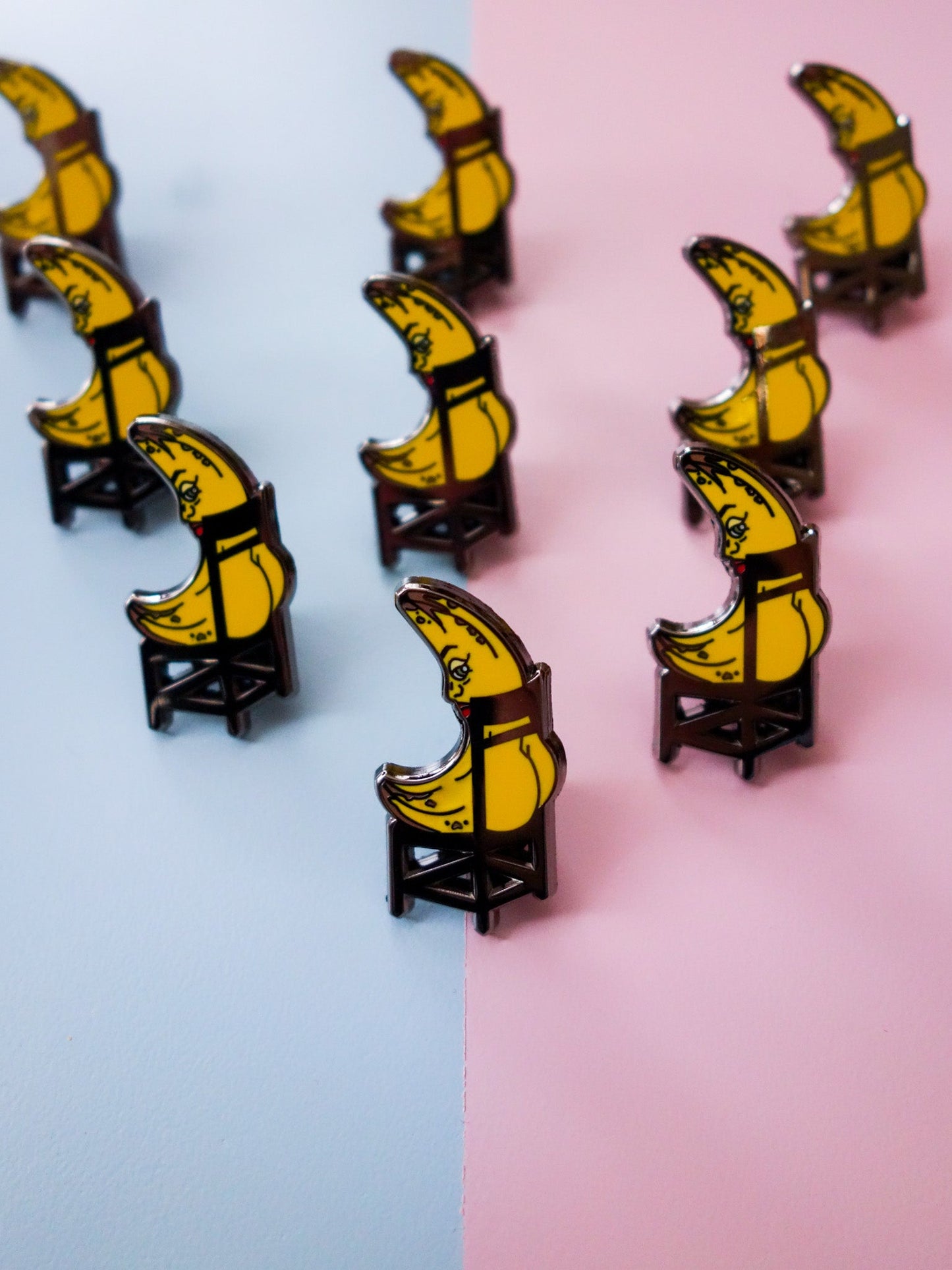 Banana Booty Enamel Pin - Cheeky Art Studio