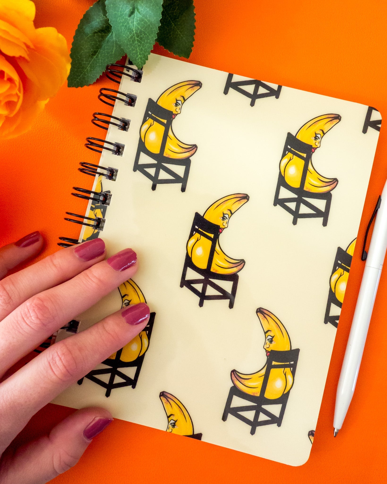 Banana Booty Spiral Journal - Cheeky Art Studio
