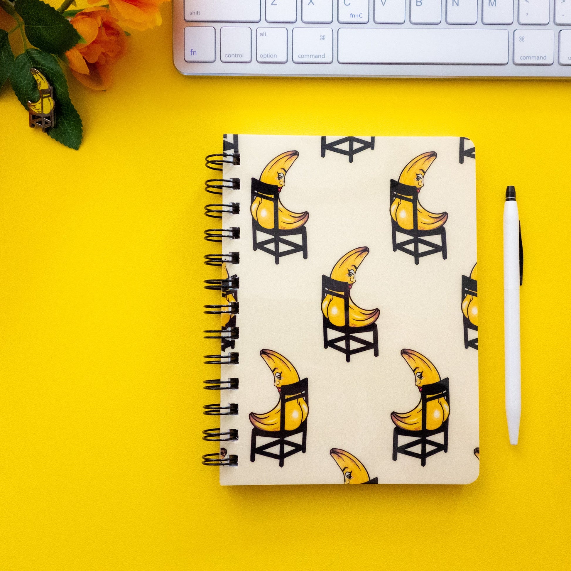 Banana Booty Spiral Journal - Cheeky Art Studio