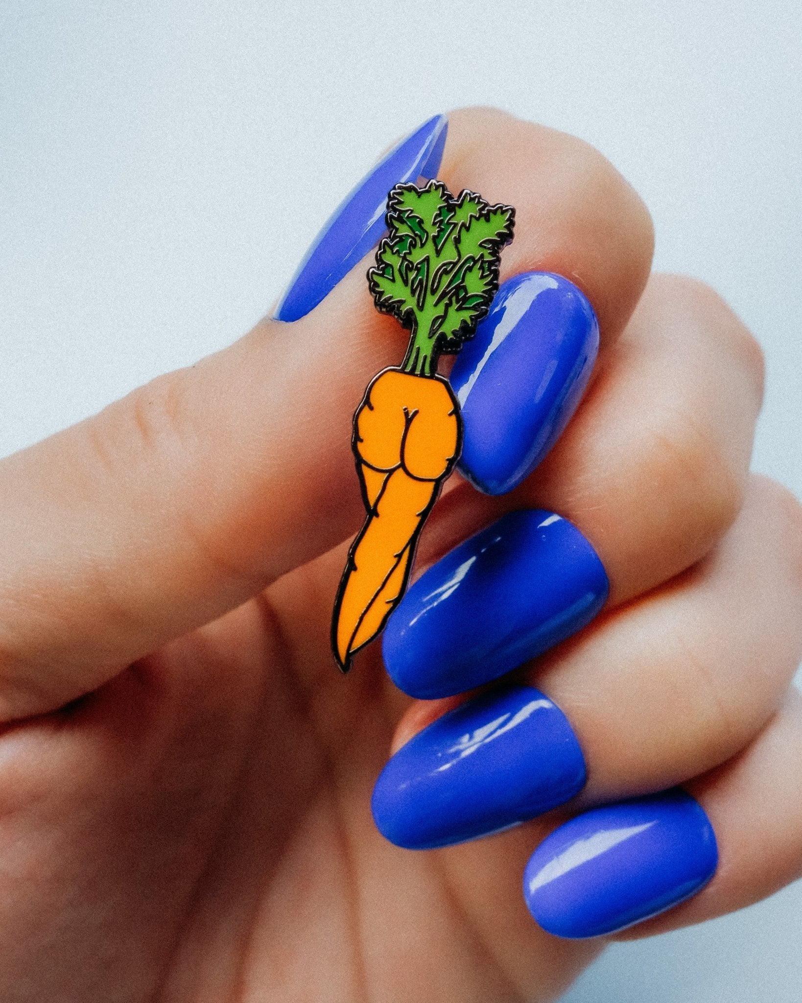 Carrot Booty Enamel Pin - Cheeky Art Studio