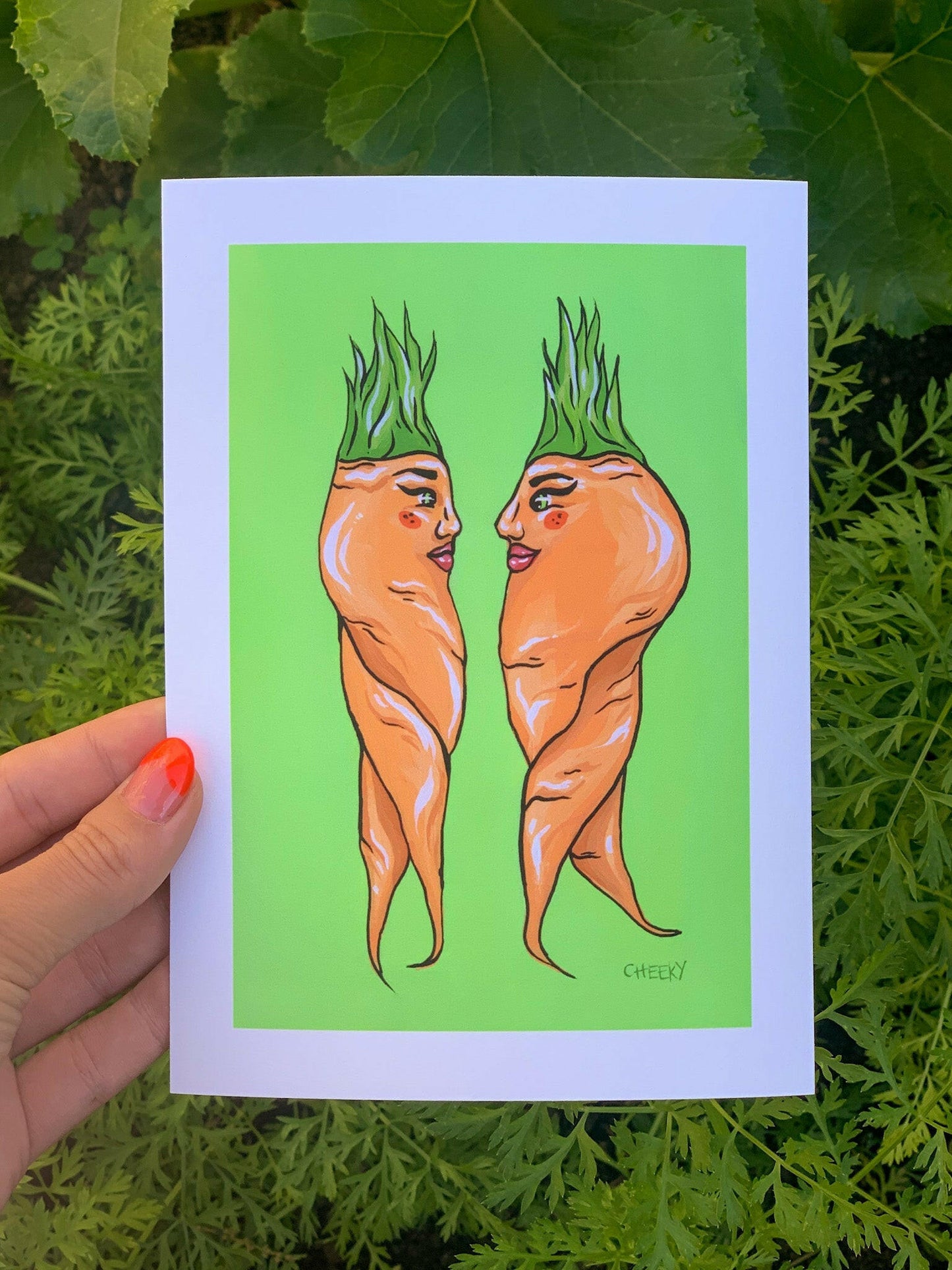 Carrot Lovers Print - Cheeky Art Studio