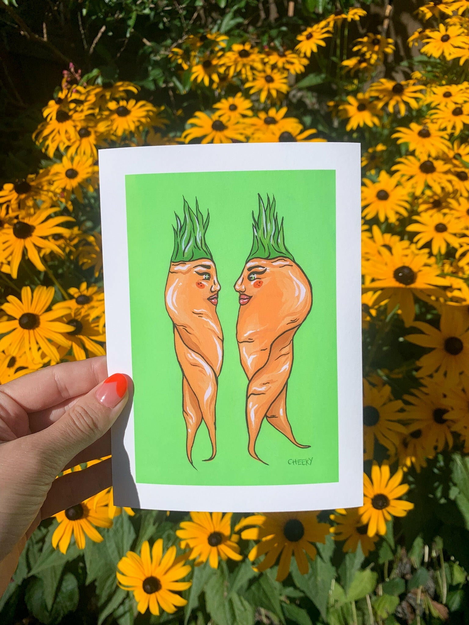 Carrot Lovers Print - Cheeky Art Studio