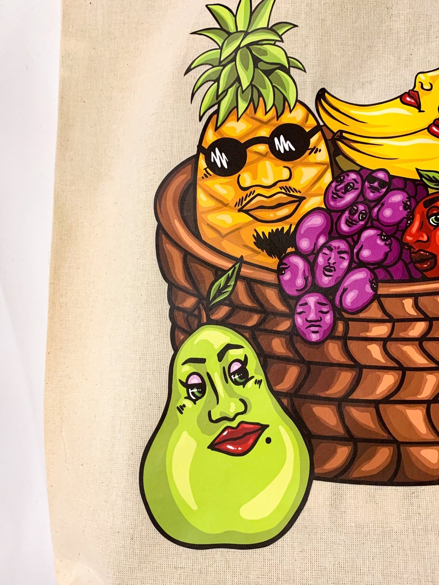 Fruit Booty Grocery Tote Bag - Cheeky Art Studio