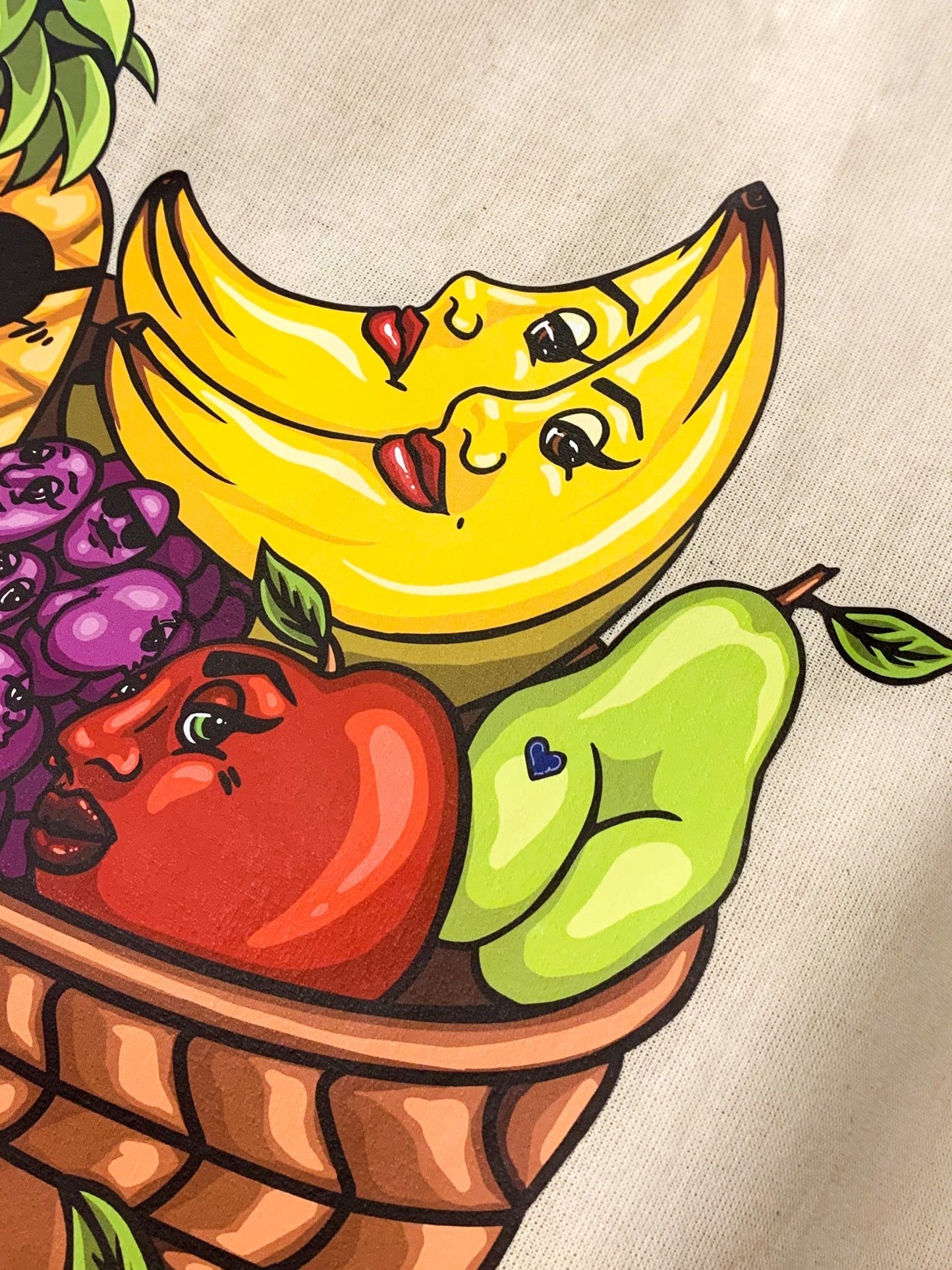 Fruit Booty Grocery Tote Bag - Cheeky Art Studio