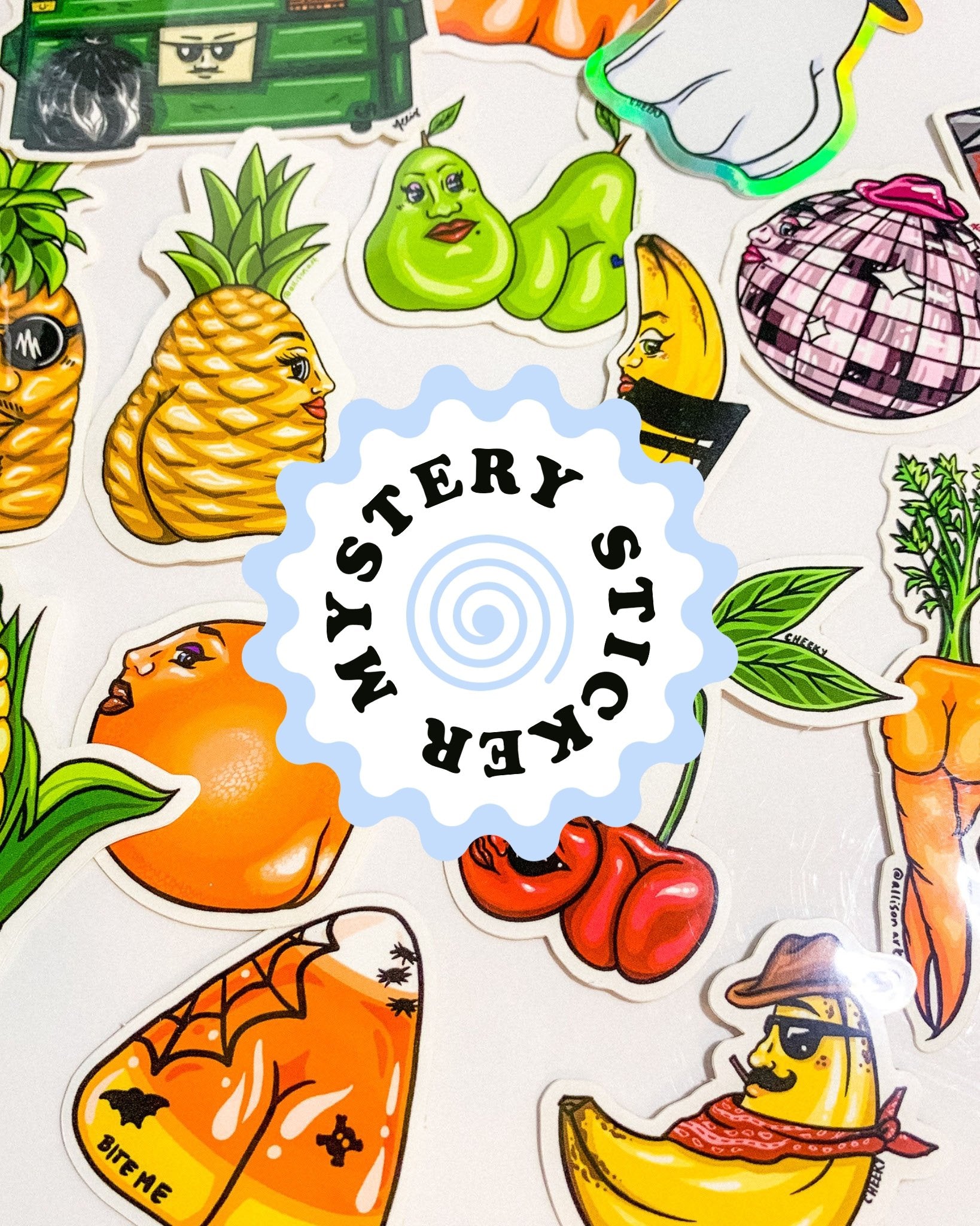 Mystery Cheeky Sticker - Cheeky Art Studio