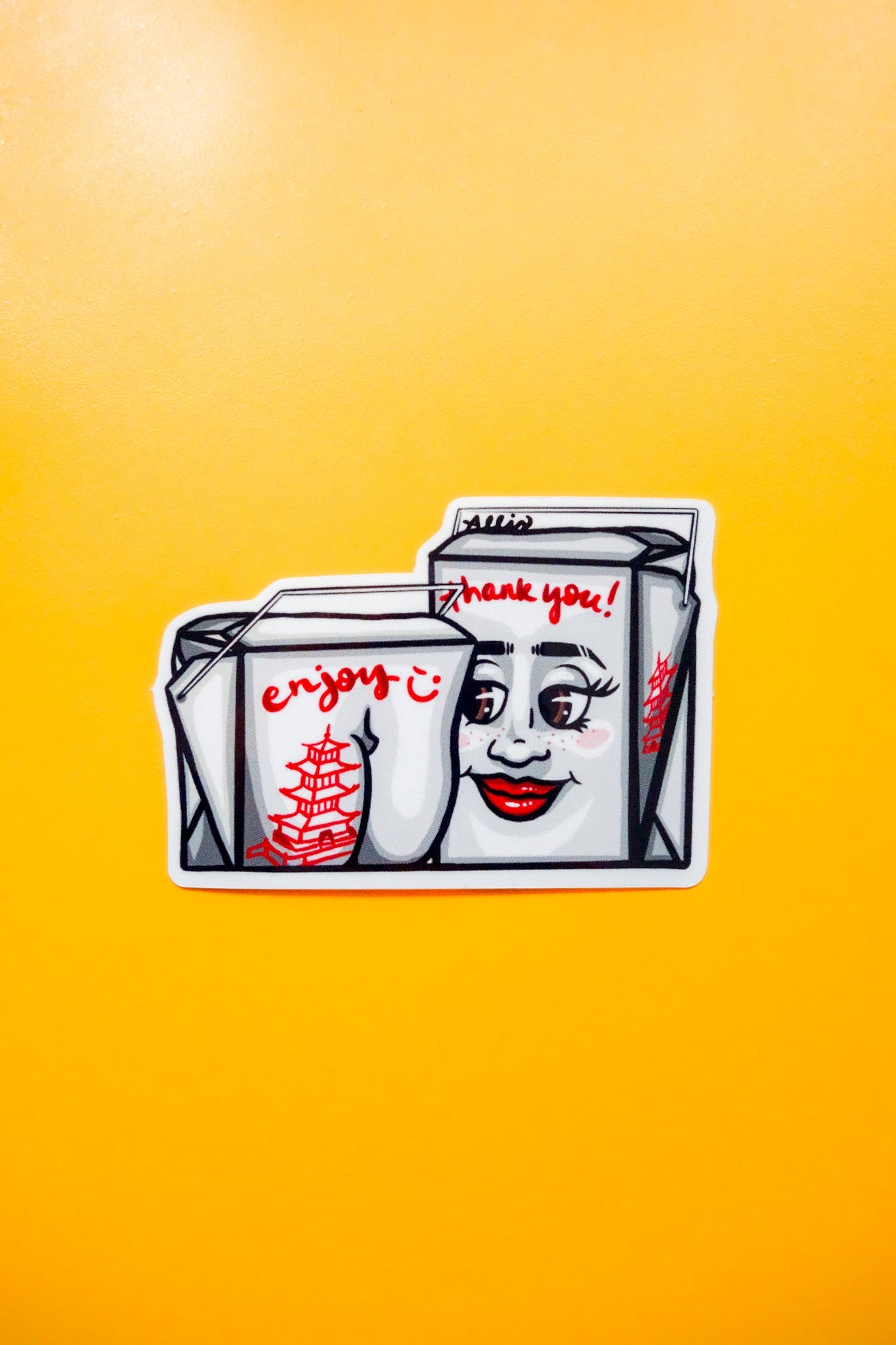 Take Out Booty Vinyl Sticker - Cheeky Art Studio