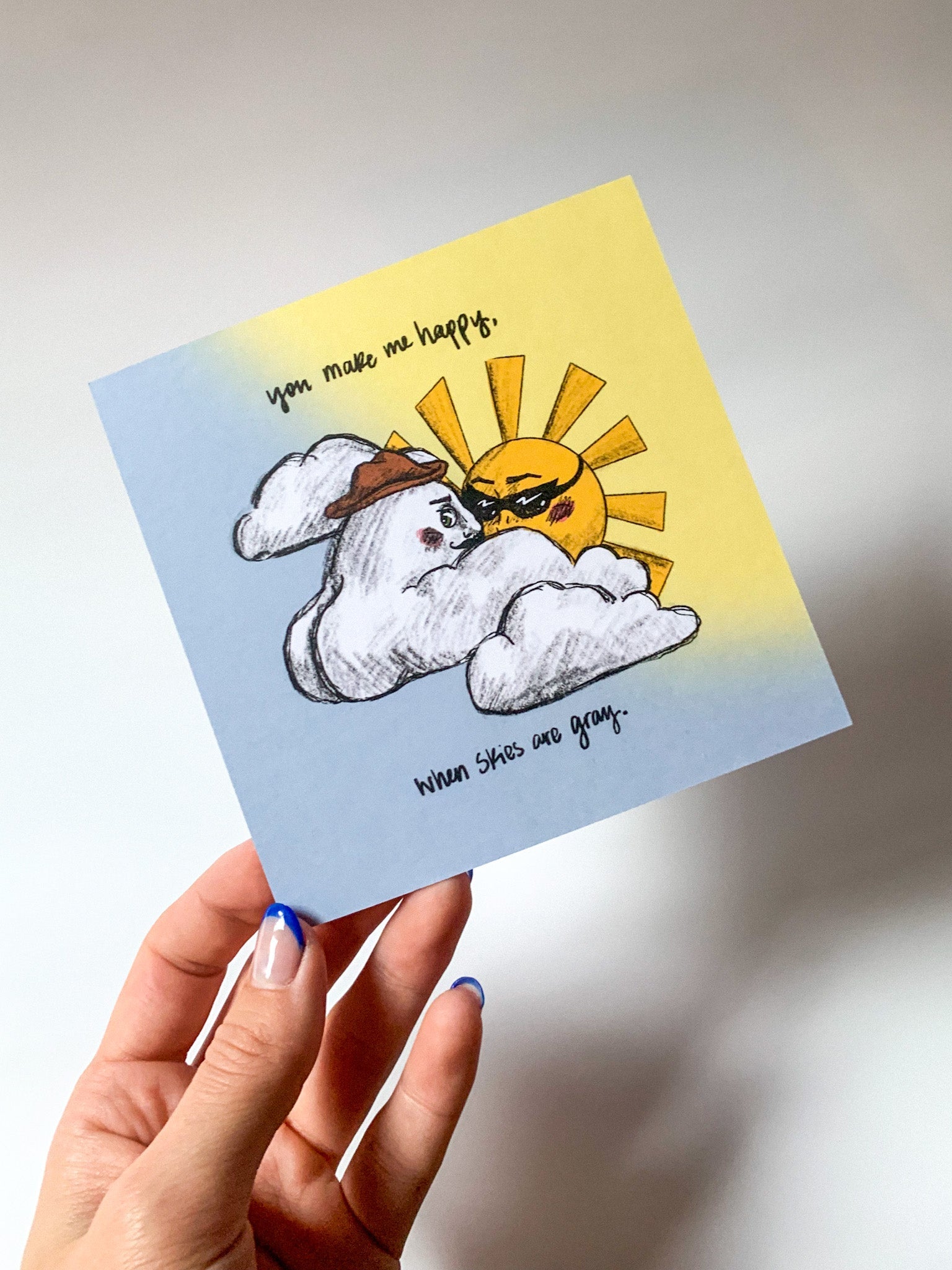 You Are My Sunshine Postcard - Cheeky Art Studio