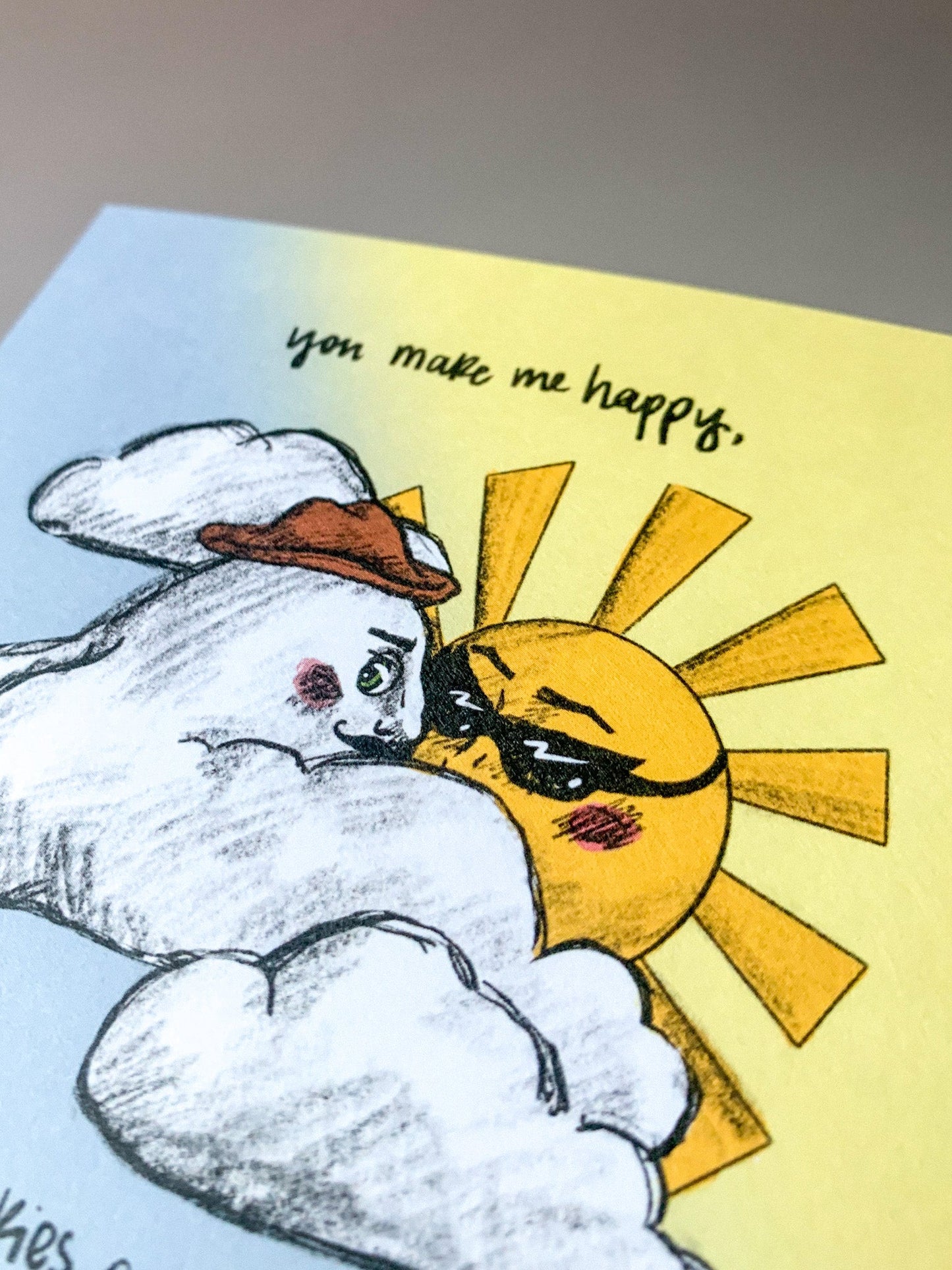 You Are My Sunshine Postcard - Cheeky Art Studio